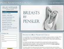 Tablet Screenshot of breastaugmentationchicago.com